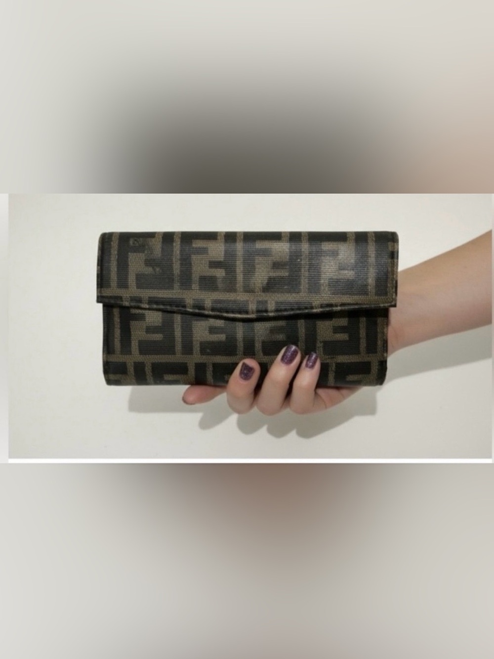 FENDI FF Logo Bifold Long Wallet